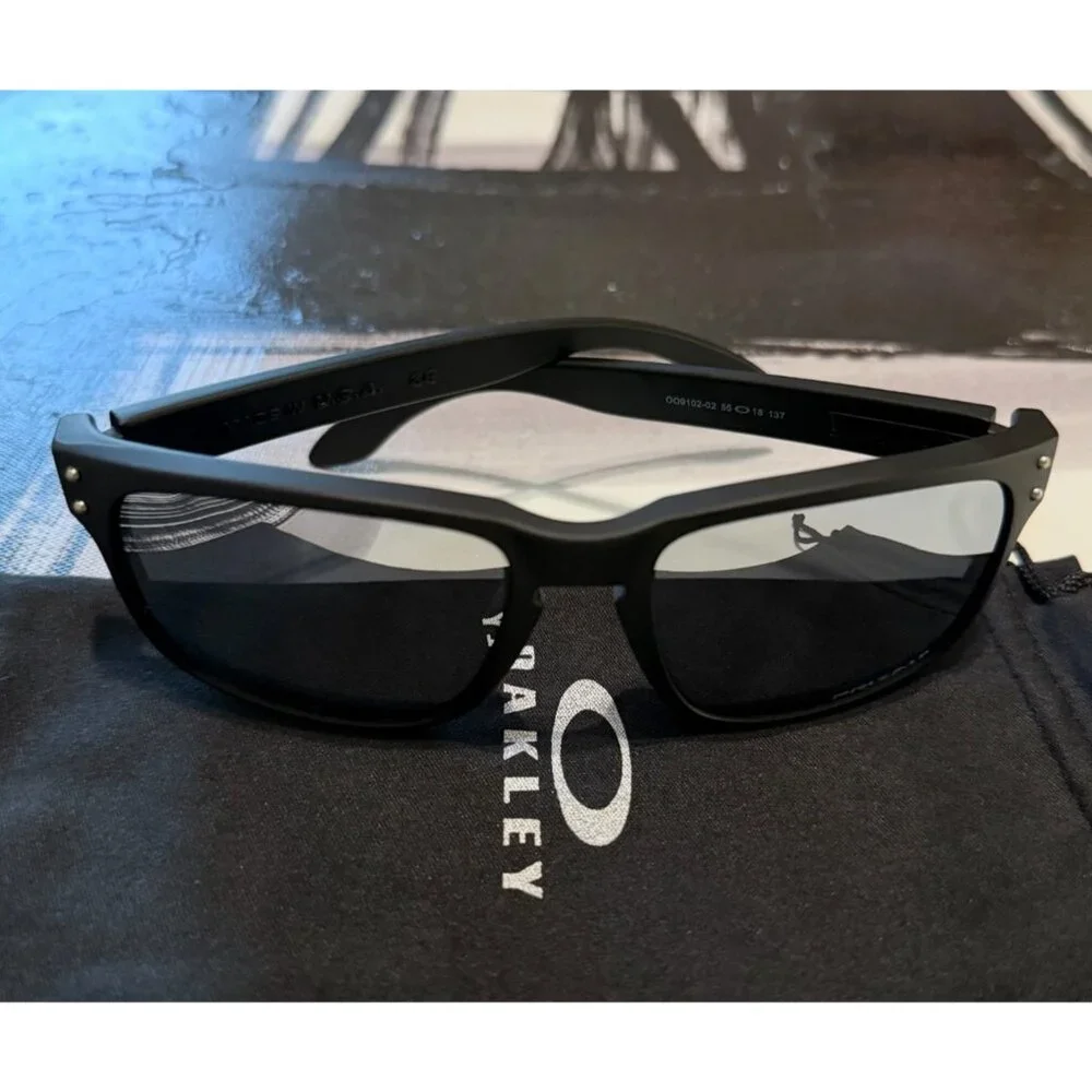 OO9102 Oakley Holbrook Dark Ink Fade Prizm Polarized Sunglasses - Picture 15 of 15